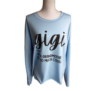 Women's GiGi Grandma Sweatershirt Top Size M